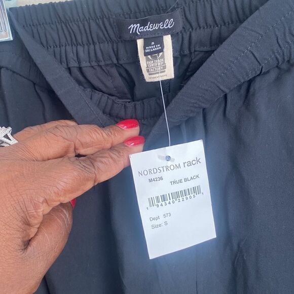 Madewell Black Lightweight Jogger Pants S - Picture 4 of 7